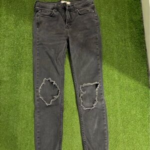 Free People Charcoal Denim